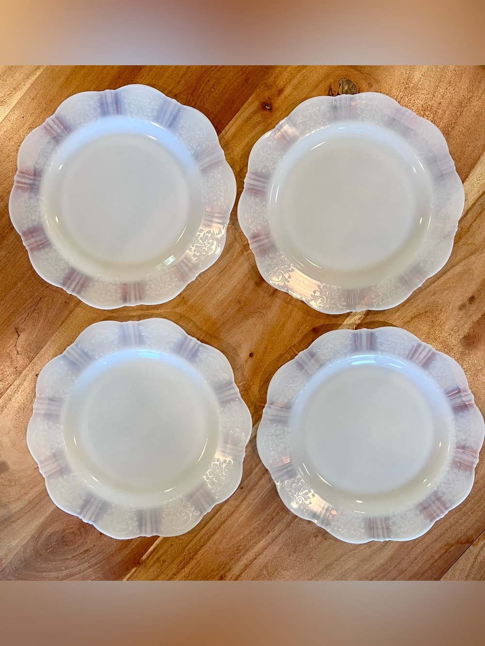 Vintage Macbeth-Evans “American Sweetheart” Monax 9 in Luncheon Plates- Set of 4